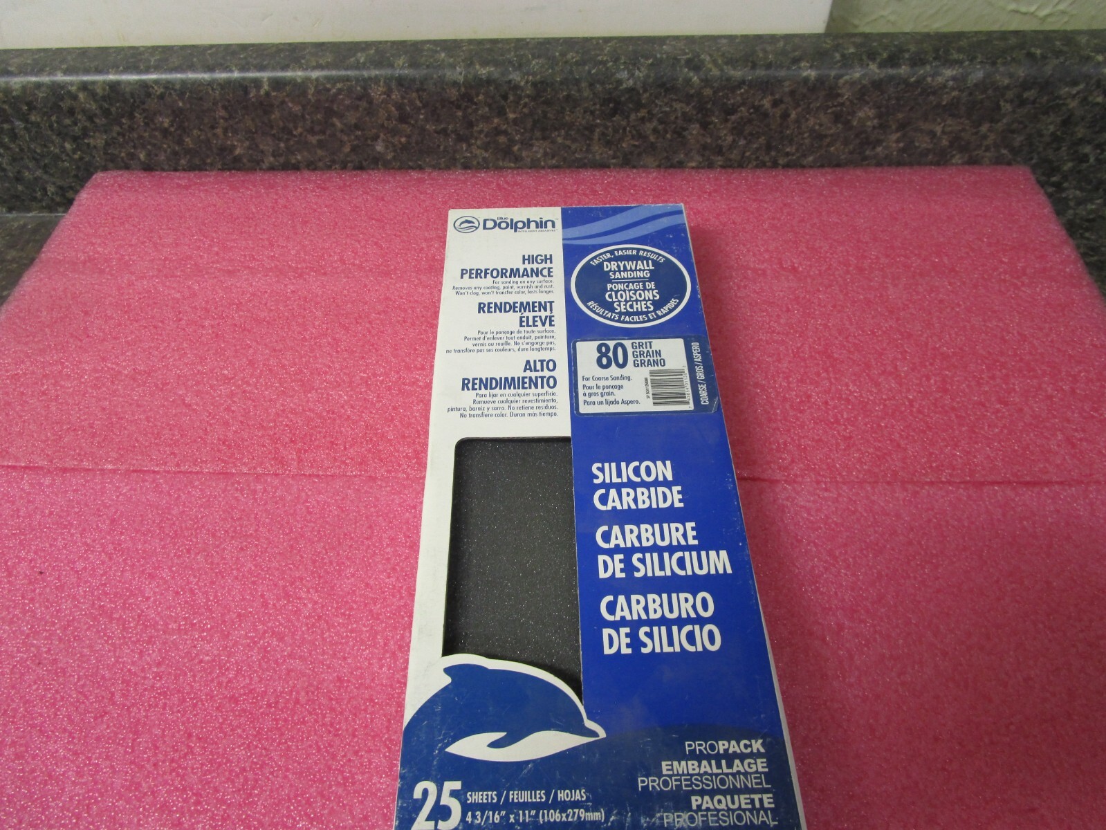 Qty (142) Blue Dolphin 80 Grit Drywall Sanding Sheets 4 3/16″x11″