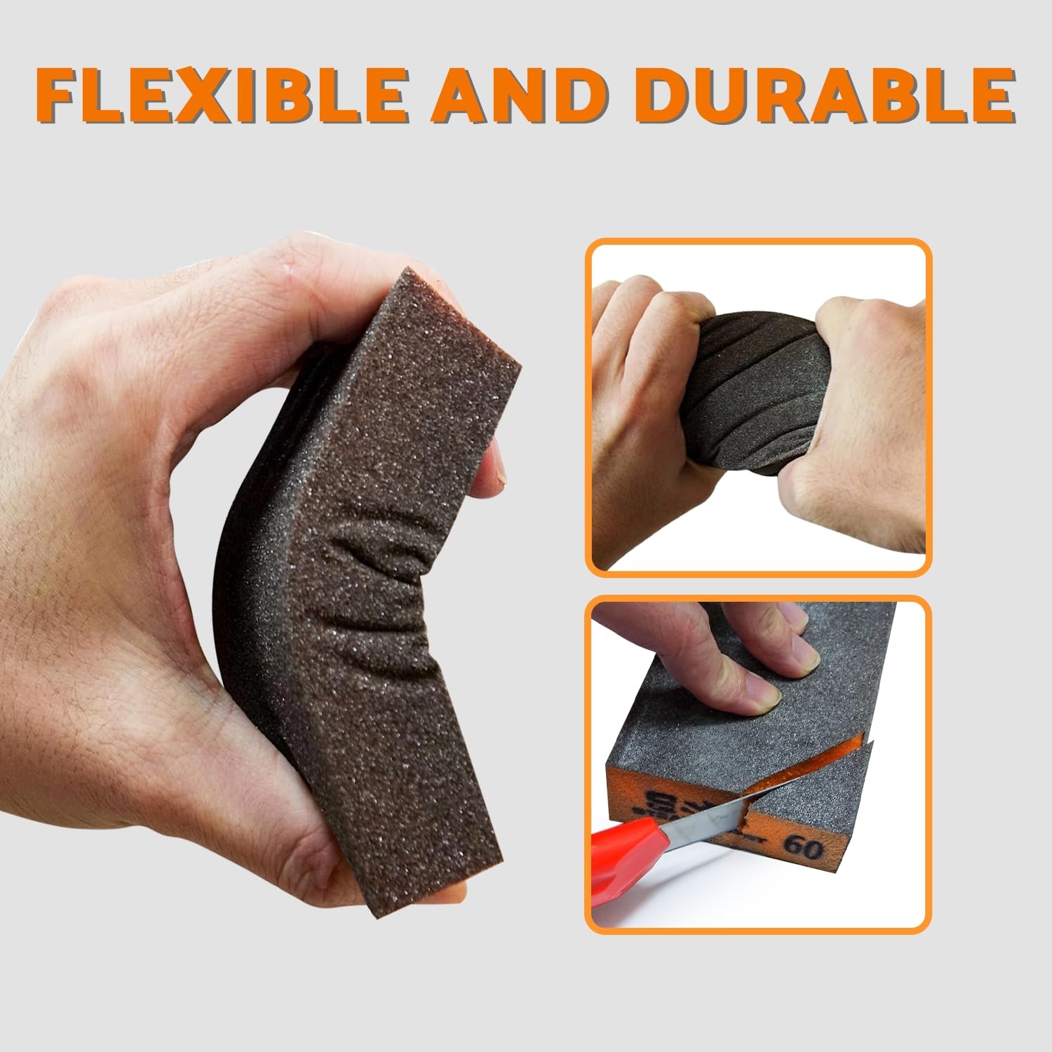 Sanding Sponge, 60 80 120 220 Coarse Medium Fine Grit Sanding Block, Sander Spon