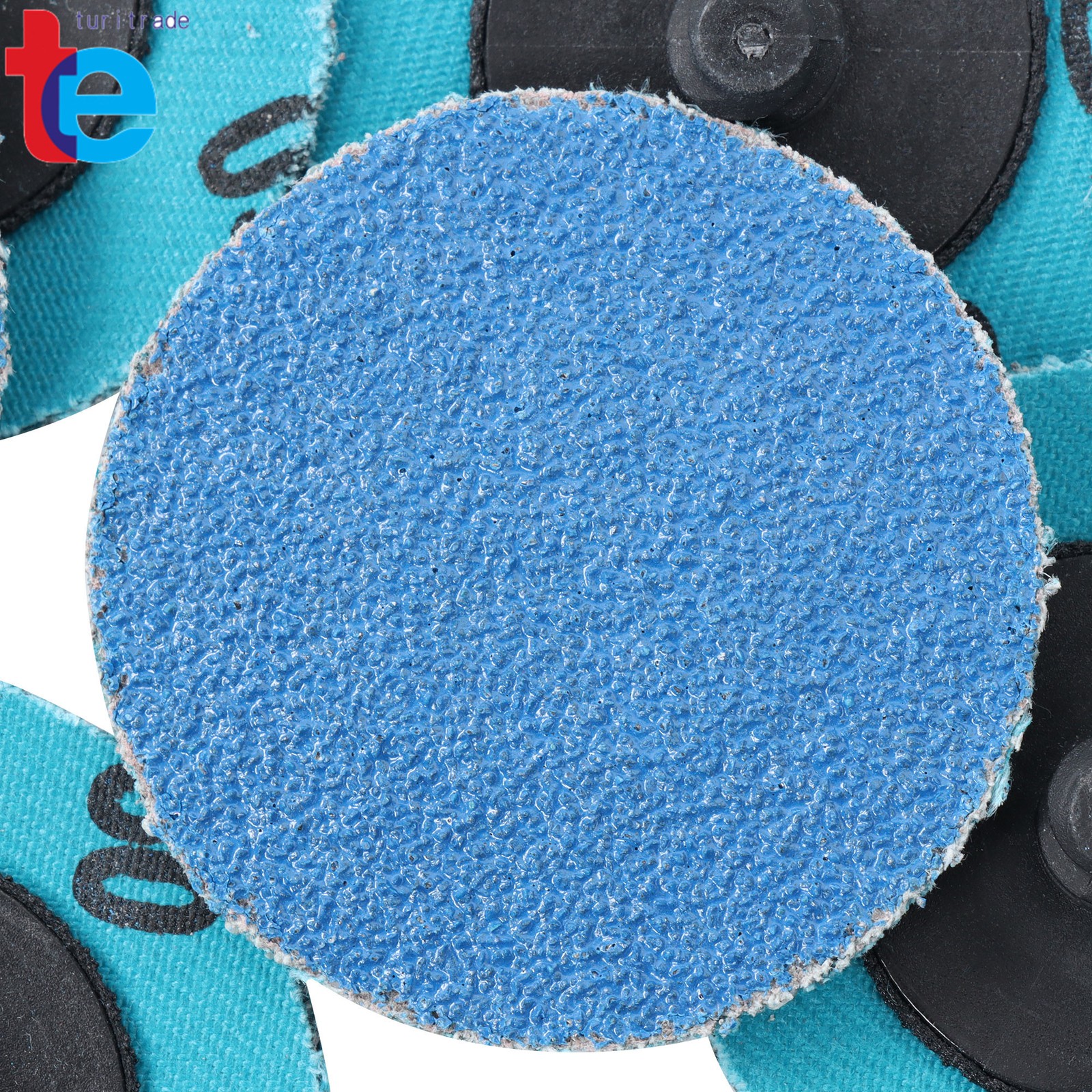 80 Pieces 2 Inch 36/60/80 Grit Roll Lock Die Grinder Sanding Grinding Discs