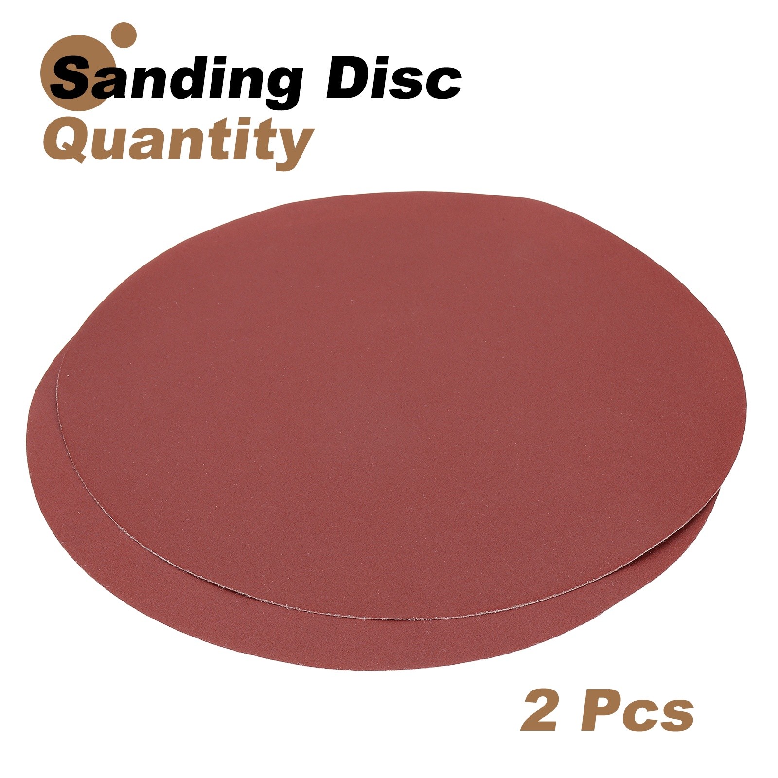 2pcs 10″ Hook and Loop Sanding Discs 240 Grits Aluminum Oxide Sandpapers