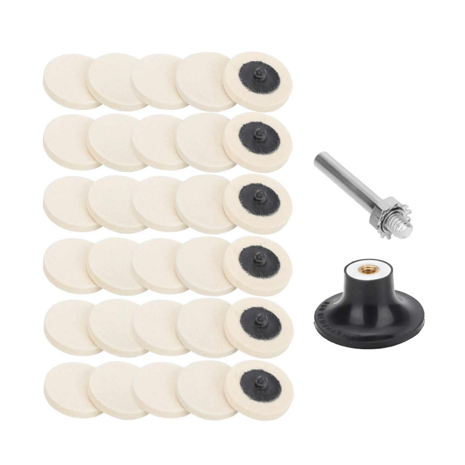 Fit a maximum speed of 30,000 RPM Polishing Buffing Pads 2 Inch Disc Pad Holder