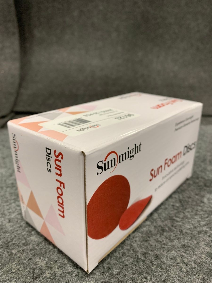 SUNMIGHT 96123 Sunfoam 3″ 2000G Grip No Hole Disc, Pack of 80