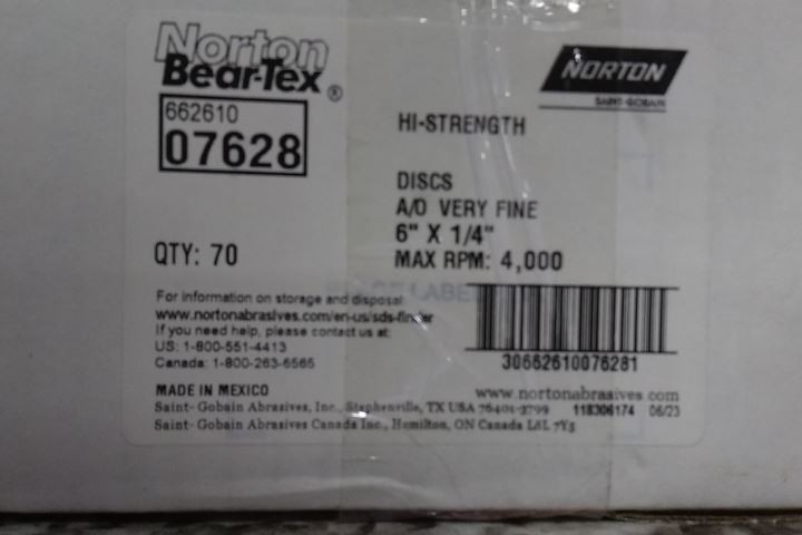 Norton 66261007628 70 Pk 6 In Diameter 4,000 Max RPM Surface-Conditioning Disc