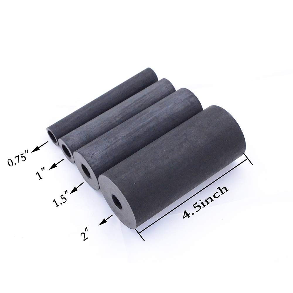 Rubber Sanding Drum Set for Drill or 3/4, 1, 1-1/2, 2inch Diameter
