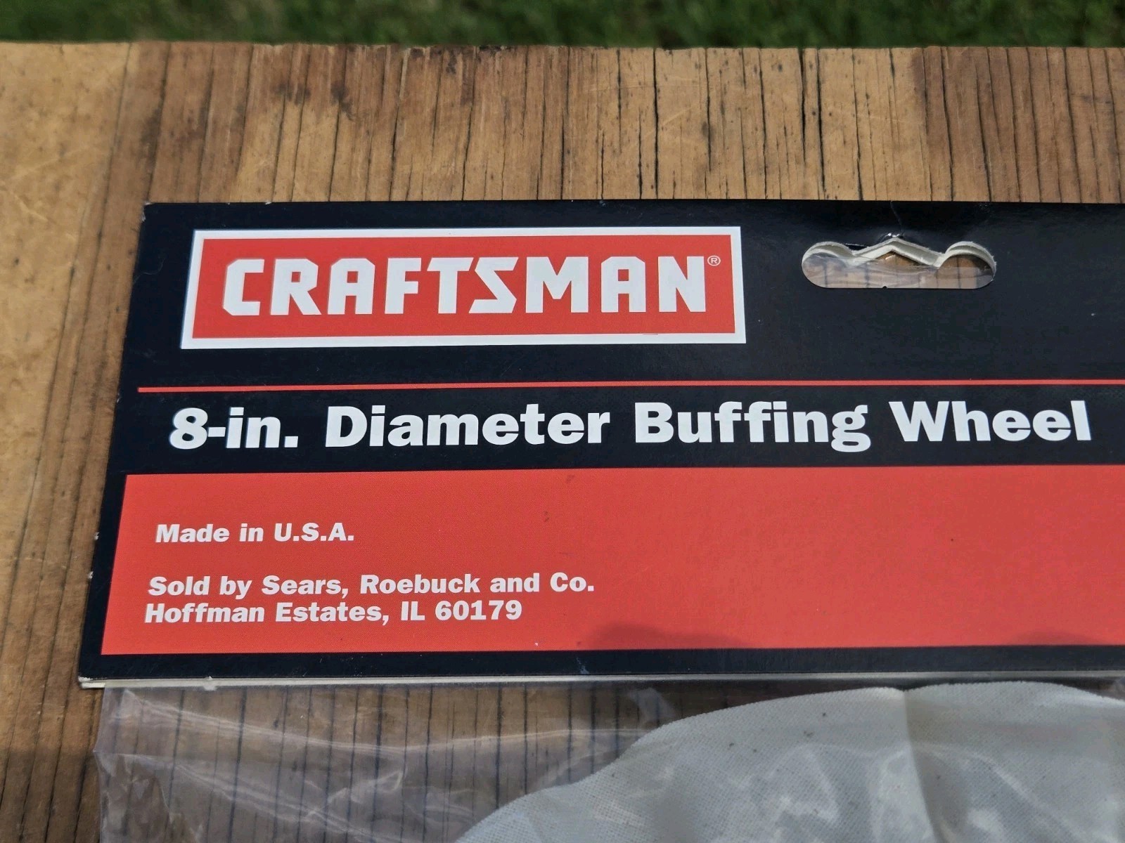 NOS Vintage SEARS Craftsman 8in. Diameter Buffing Wheel 64941 USA
