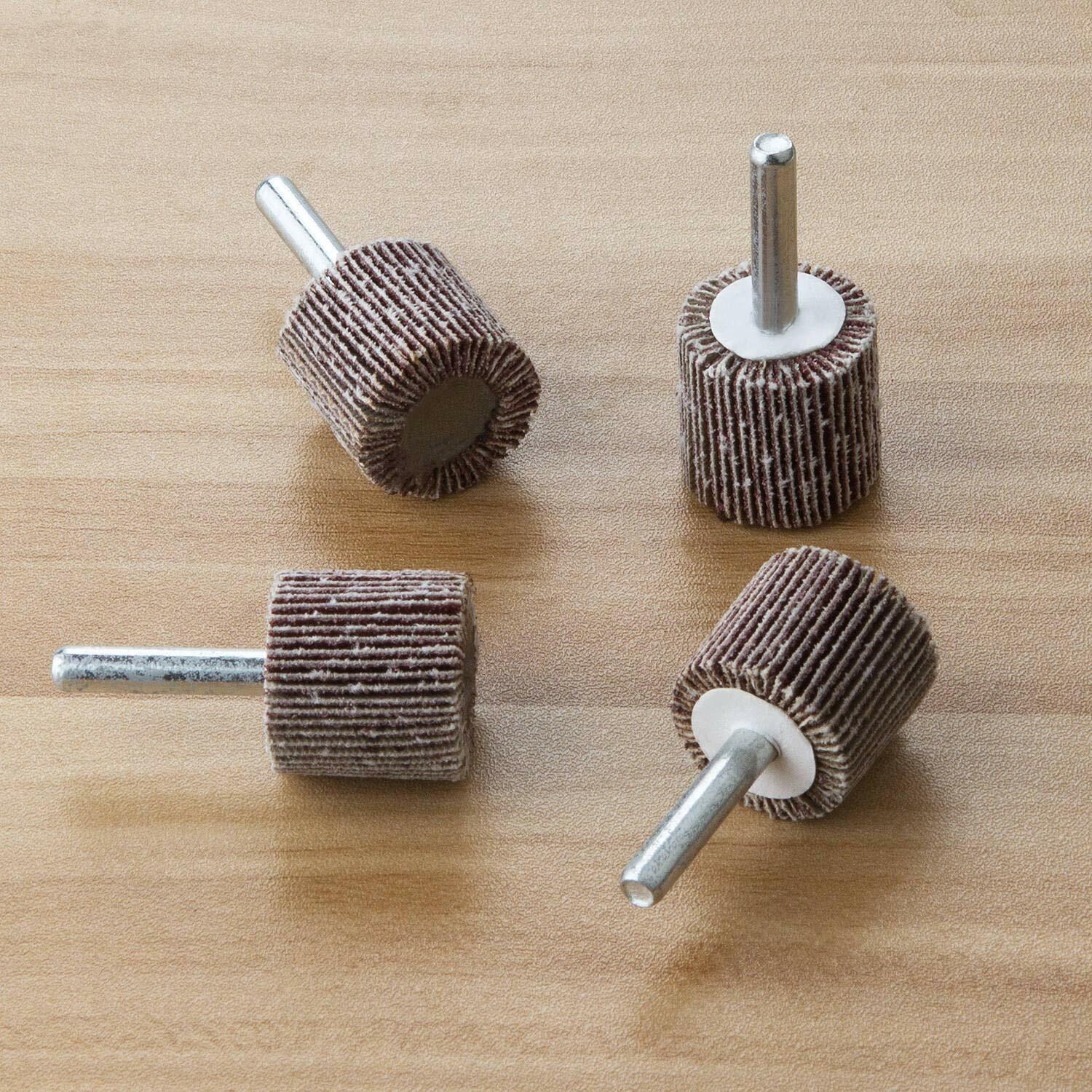 1-1/2x1x1/4″ Flap Wheel Sander for Drill Mounted Sanding Grinding 40 Grit-5 Pack