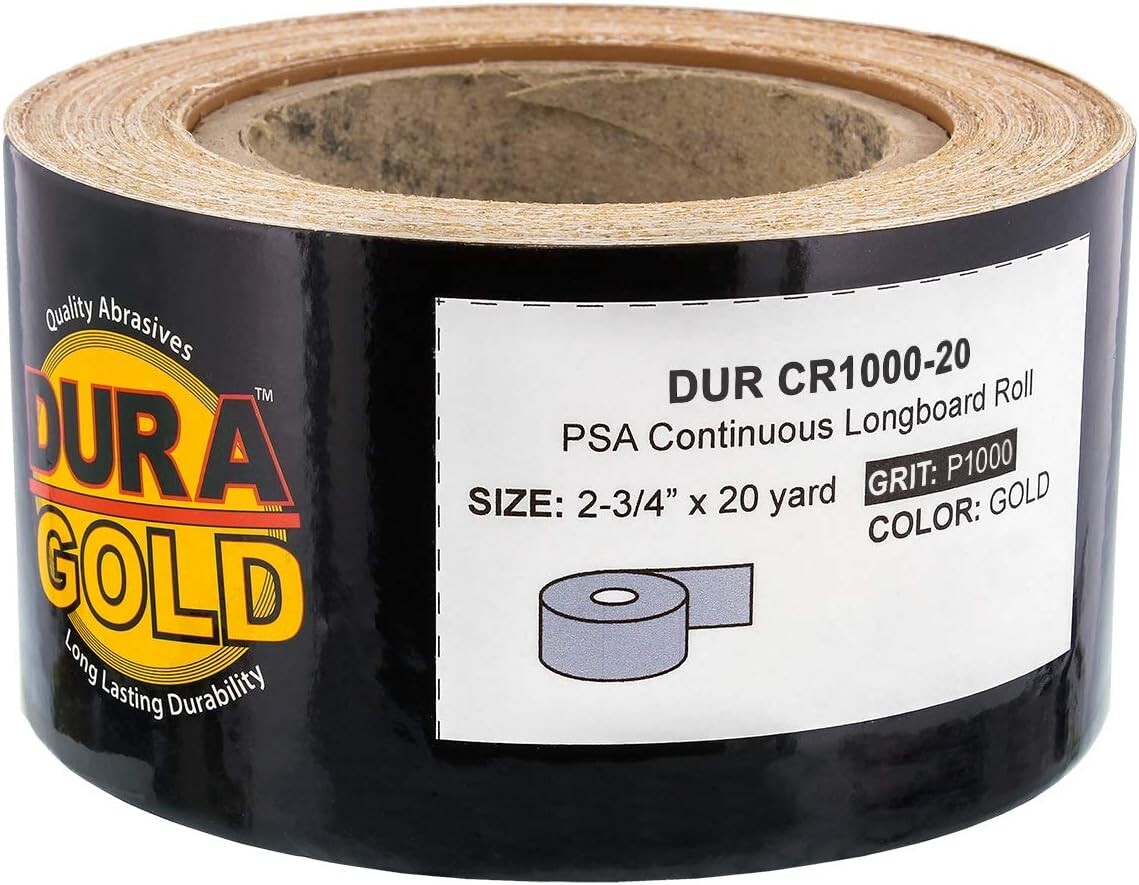 High-Quality 1000 Grit PSA Stickyback Sandpaper Roll, 2-3/4″ Wide, 60 Feet Long