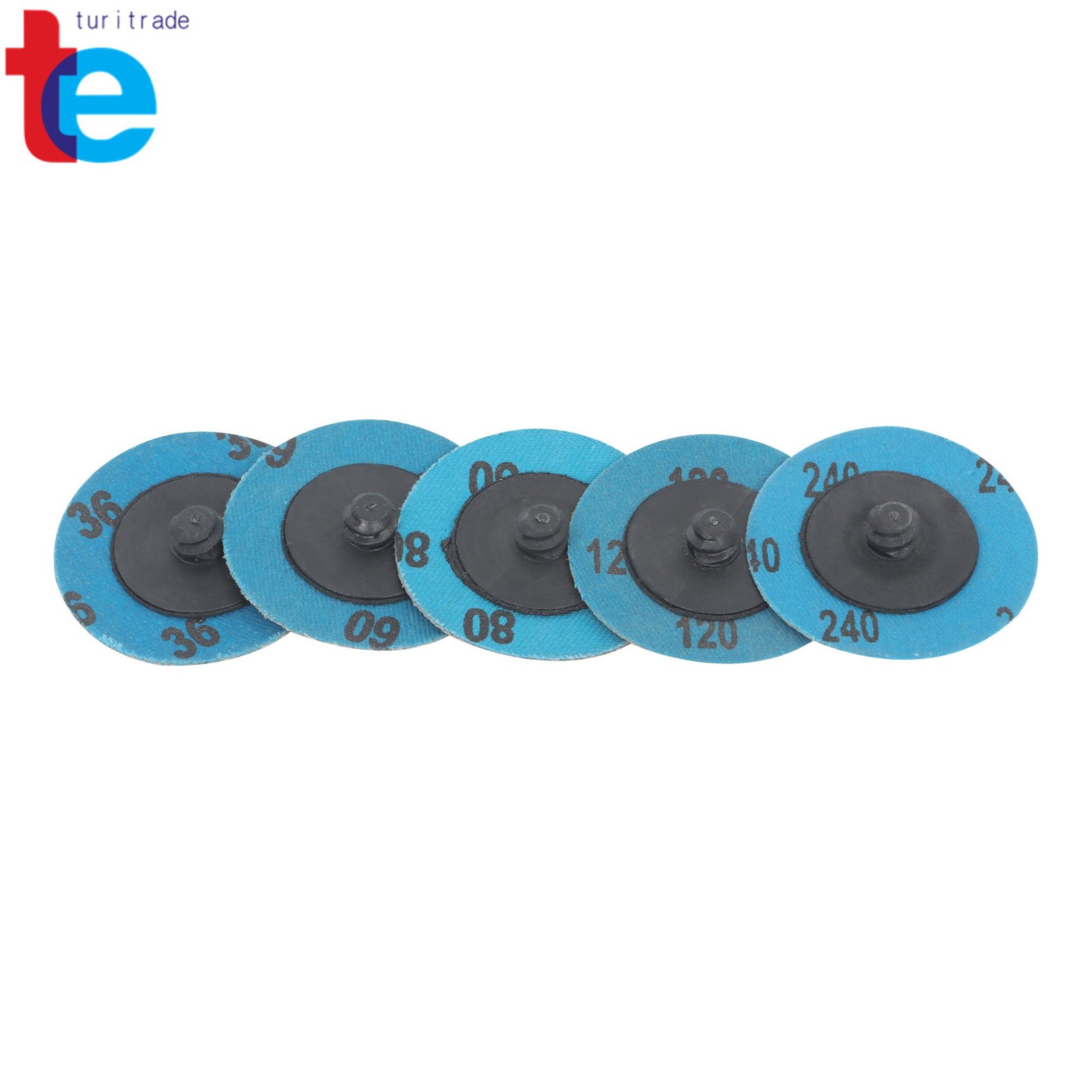 2Inch 36/60/80/120/240 Grit Roll Lock Die Grinder Sanding Grinding Discs 50PCS