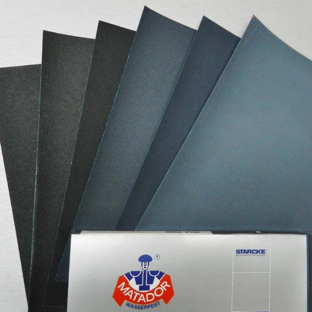 Matador Abrasive Wet Dry Sandpaper 30 Sheets 2000 Grit 9×11 Silicon Carbide Made