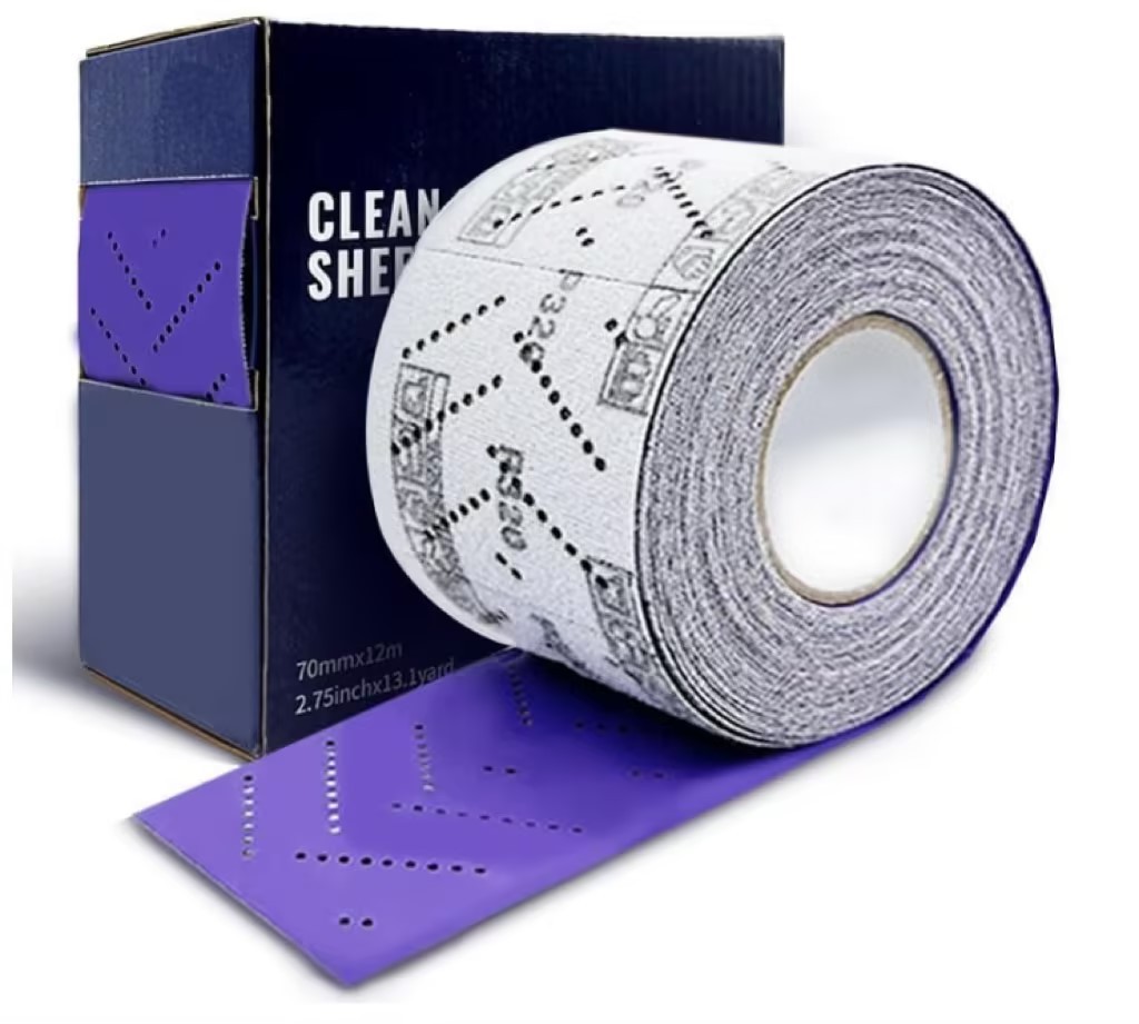 SATC 2Roll 2.75″x13.1yd(70mmx12m) Ceramic Sanding Sheet Roll for Furniture P400