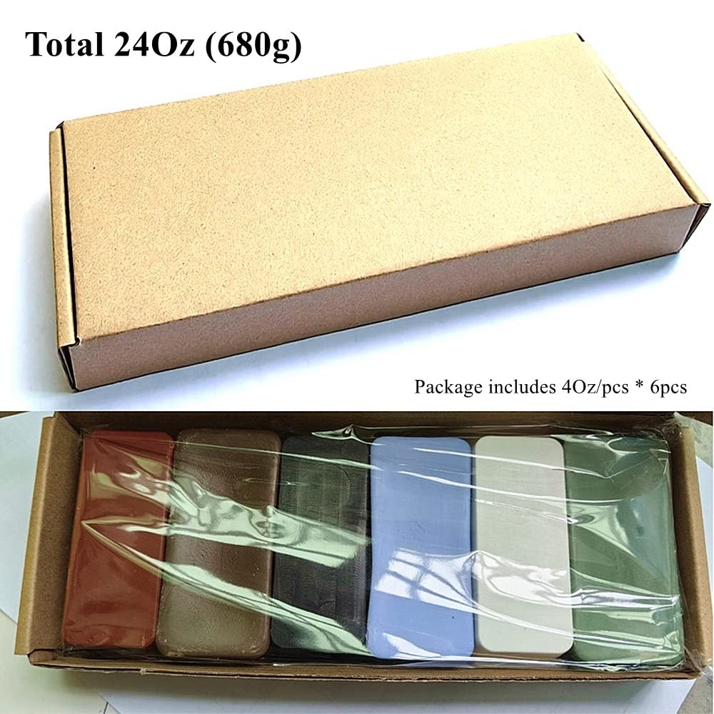 Metal Polishing Buffing Compound Set for Buffing Wheels 24oz 6Pcs (4oz Each) …
