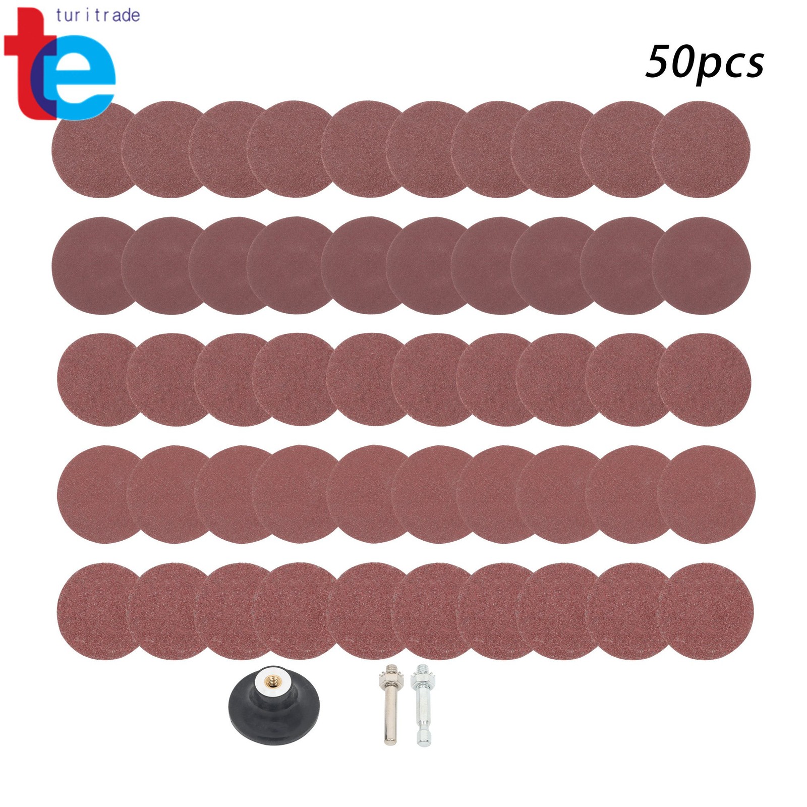 2Inch 36/60/80/120/240 Grit Roll Lock Die Grinder Sanding Grinding Discs 50PCS