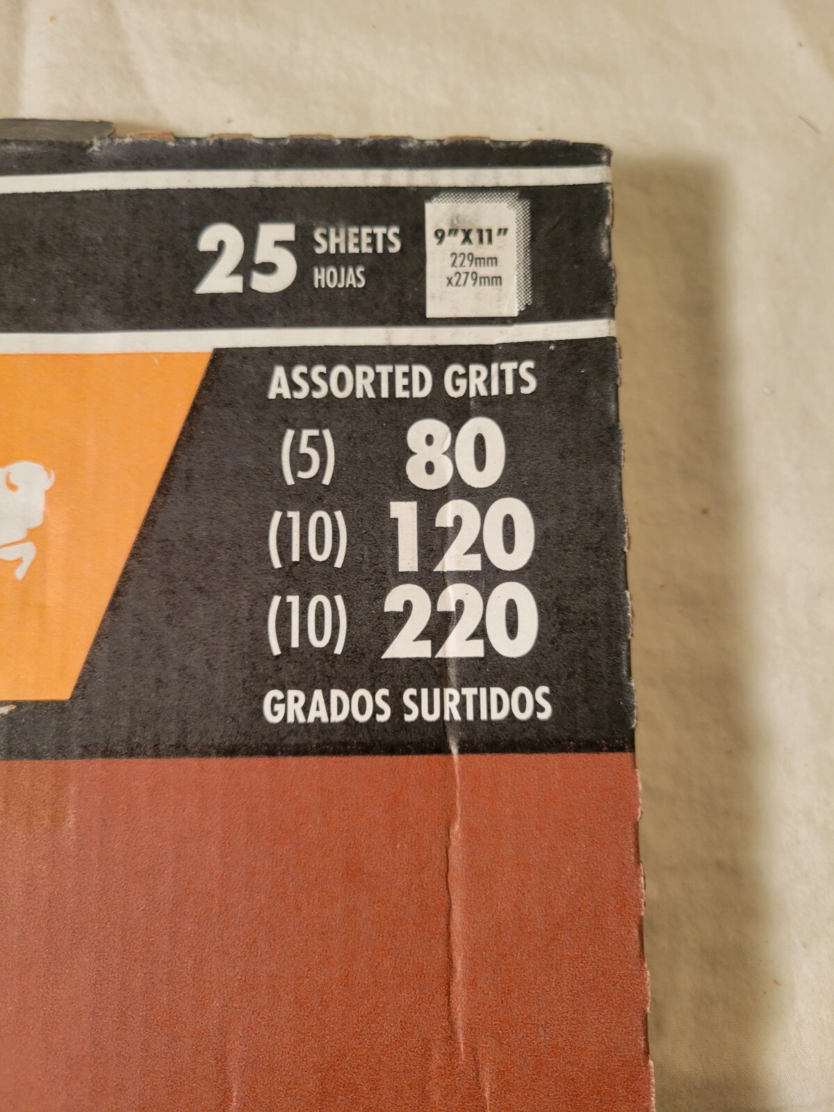 NEW Fandeli Multi-Purpose Sanding Paper Assorted Grits (80,120,220) | 25 Sheets