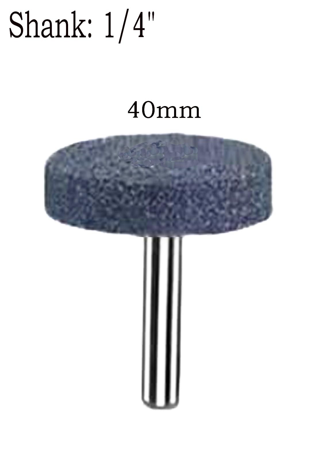 6 Pcs 40 mm T Shape Grinding Stones 1/4 Inch Shank Aluminum Oxide Mounted Gri…
