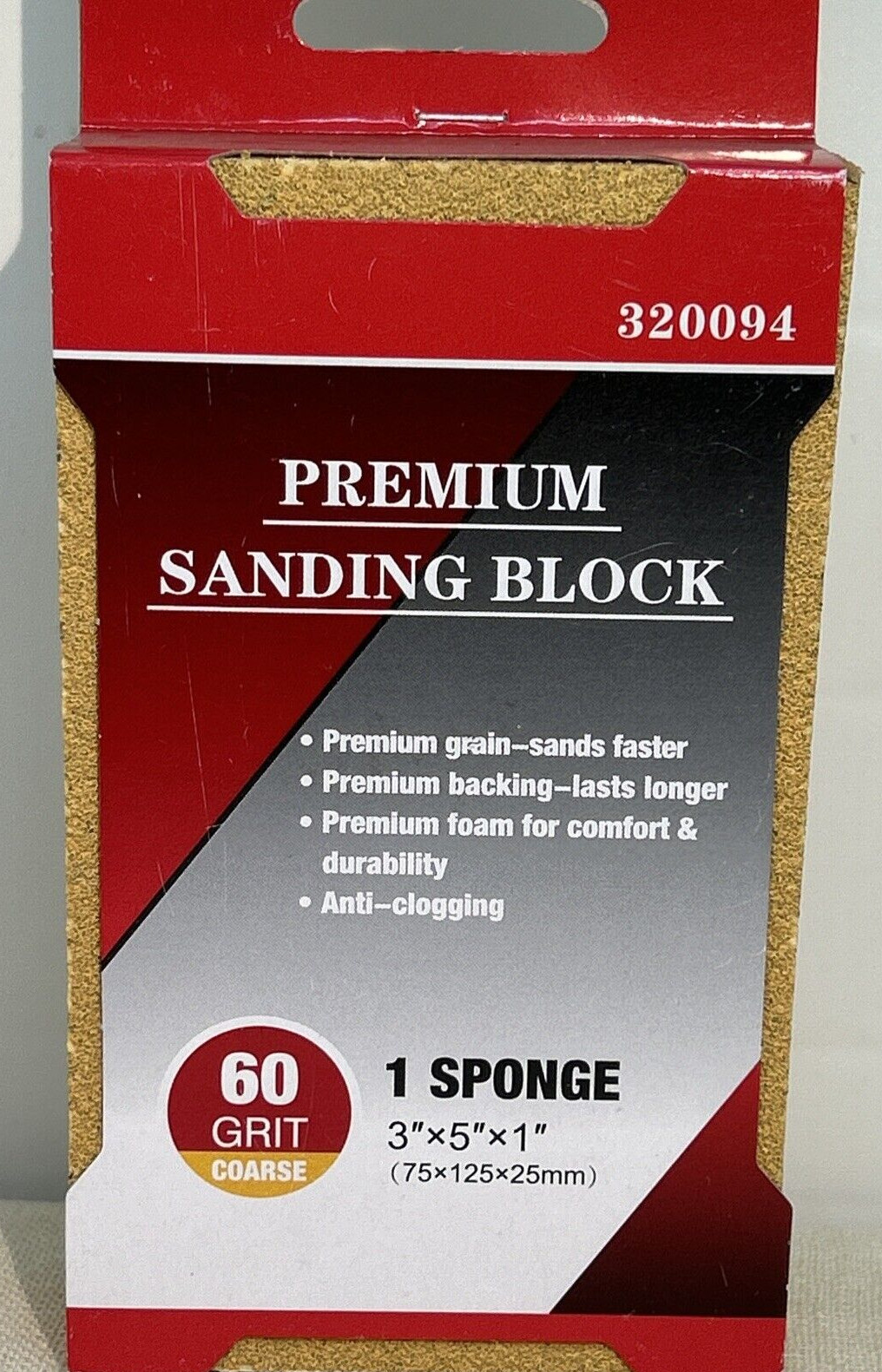 5 Sanding Block Sponge 60 180 400 36/80 80/120 Fine Medium Coarse Grit NEW Craft