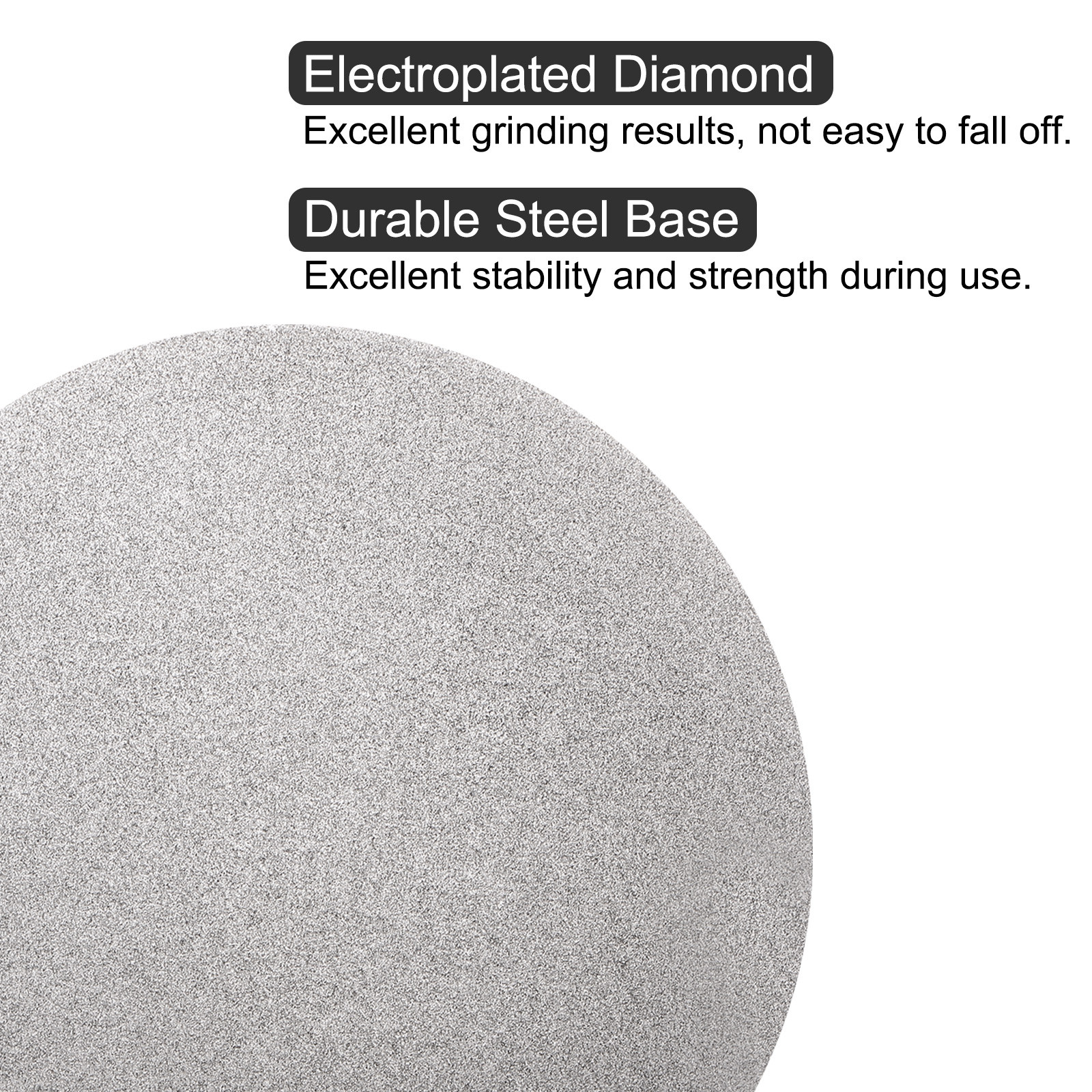 Diamond Sanding Grinding Disc 12″ Grit 120 No Center Hole Flat Lap Wheel Disk