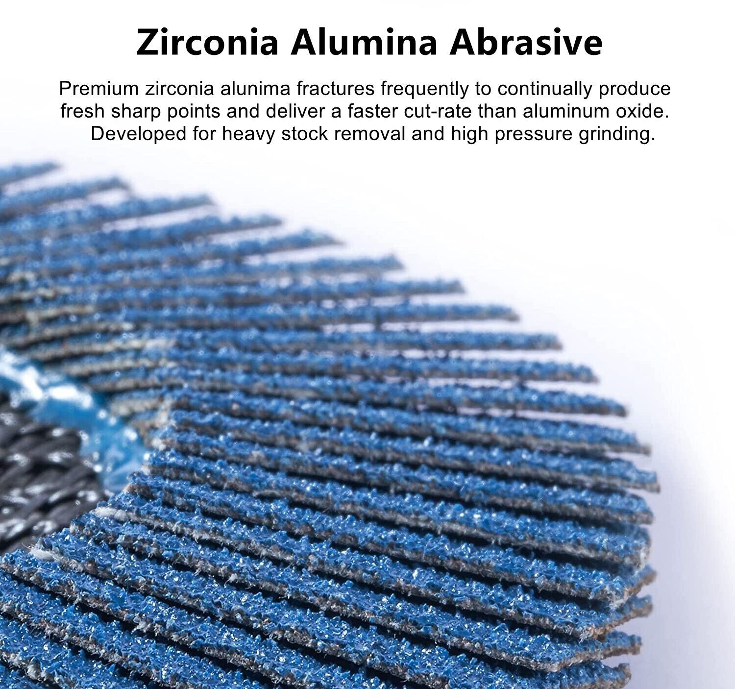 4.5” x 7/8″ Zirconia Flap Disc Grinding Wheels 24pcs Emery Cloth Per Disc T29 27