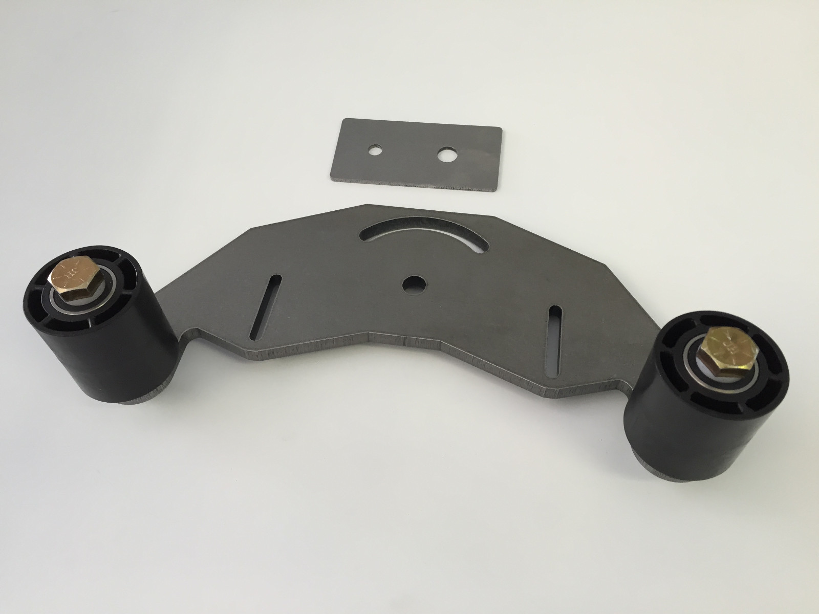 Belt Grinder D-backing plate for 2×72″ knife making grinder with idler wheels