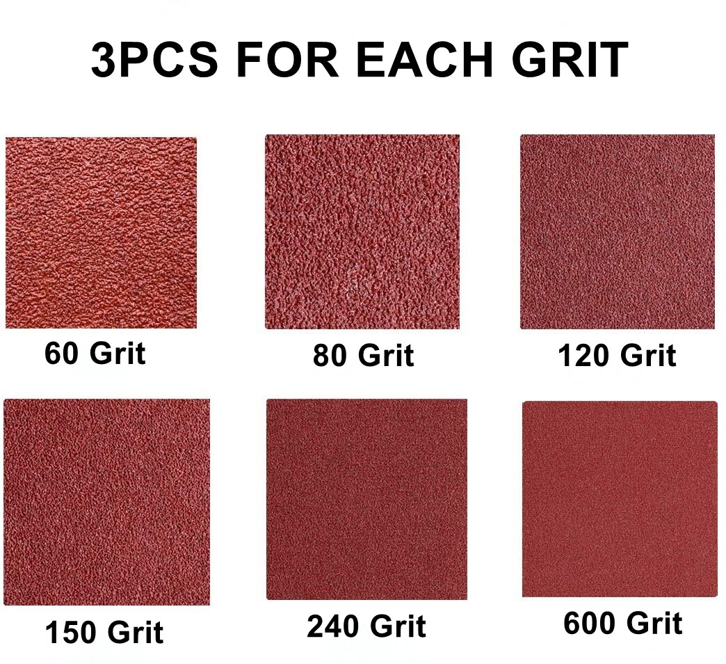 18PCS 1×42 inch Sanding Belts Belt Sander Sandpaper 60 80 120 150 240 400 Grit
