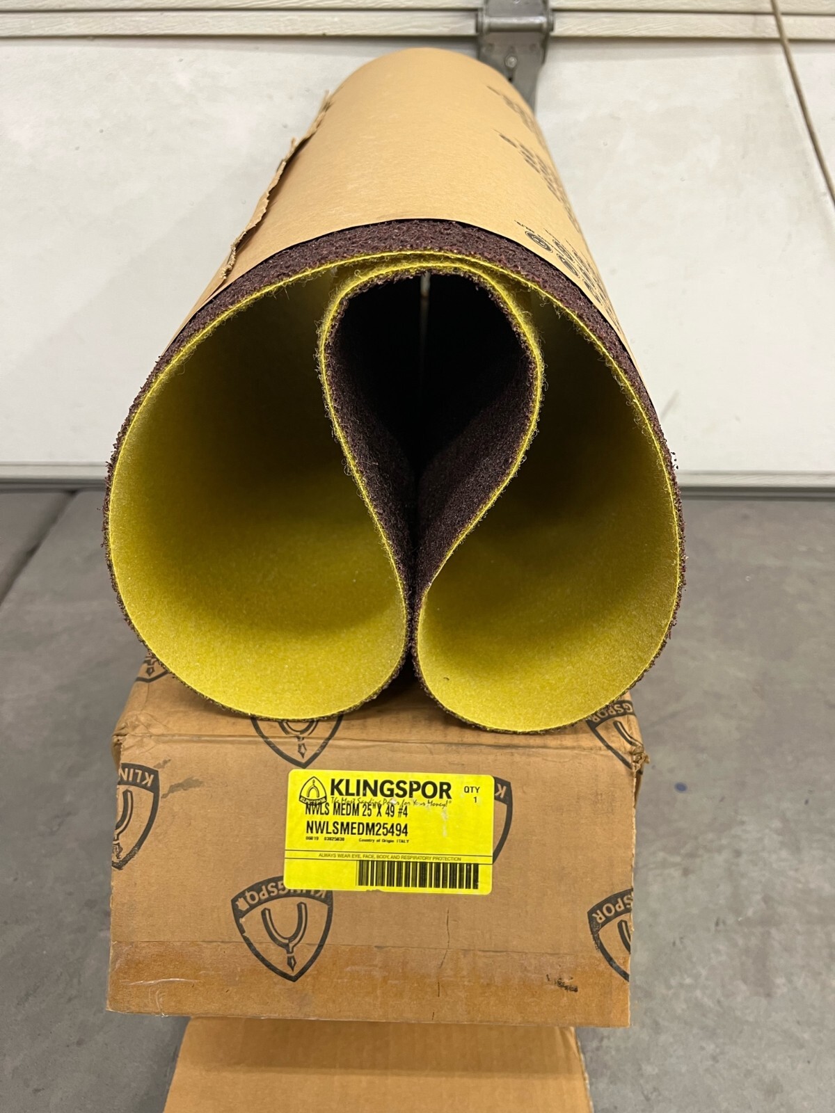 New – Klingspor 25″x49″ Non Woven Medium Wide Sanding Belt 24×48