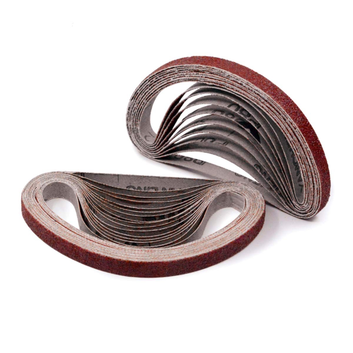 1/2 X 18 Inch Sanding Belt Sandpaper, 80 Grit Aluminum 1/2x18in, 80