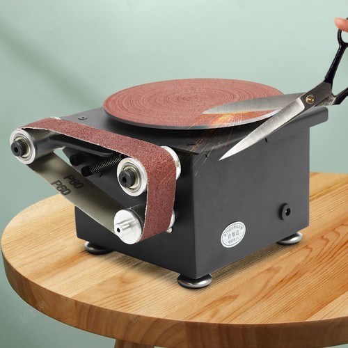 Disc Mini Belt Sander Sharpener Electric Bench With 10 Belts & Sanding Papers