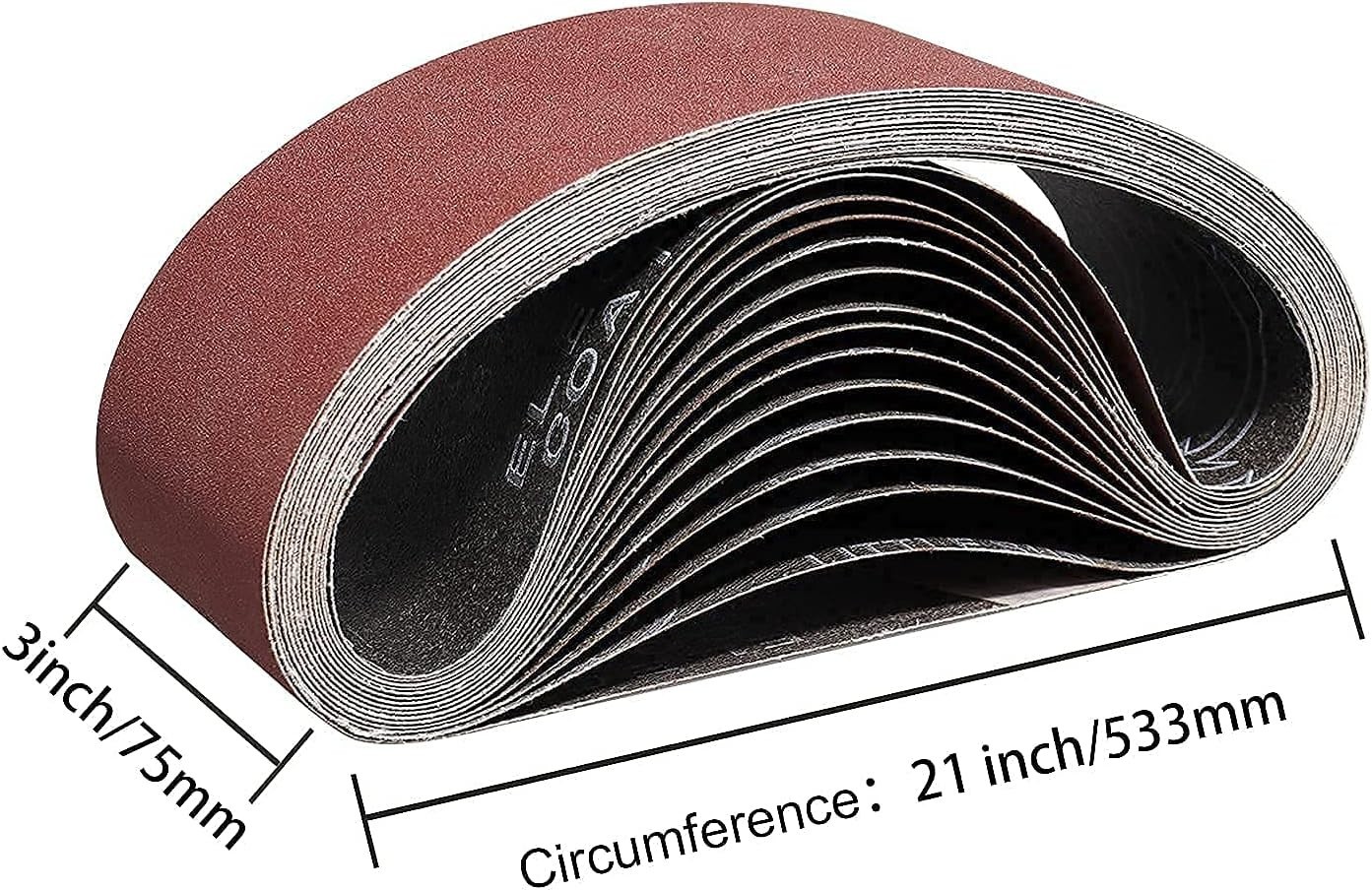 15 Pack Sanding Belts 3 x 21 Inch – Versatile Grits 80-400 for Quality Finishes
