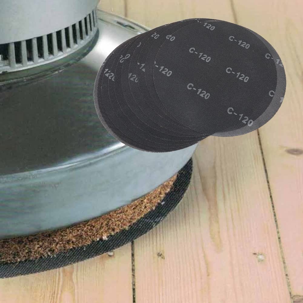 10 PCS 17 Inch Sanding Screen Discs 120 Grit Black Silicon Carbide Wood