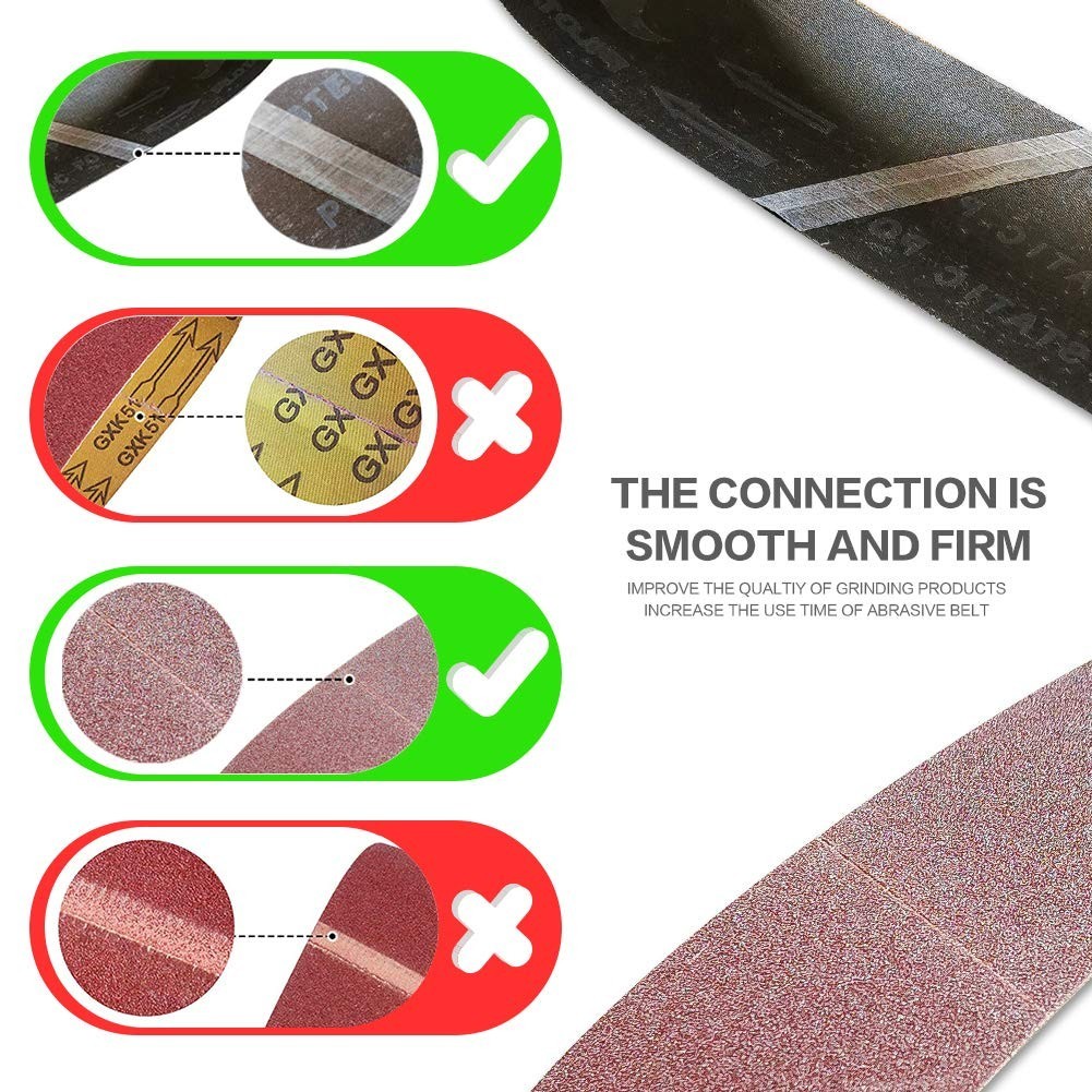 Versatile 400 Grit Sanding Belts 4 x 36 Inch – Ideal for Wood, Metal, & More