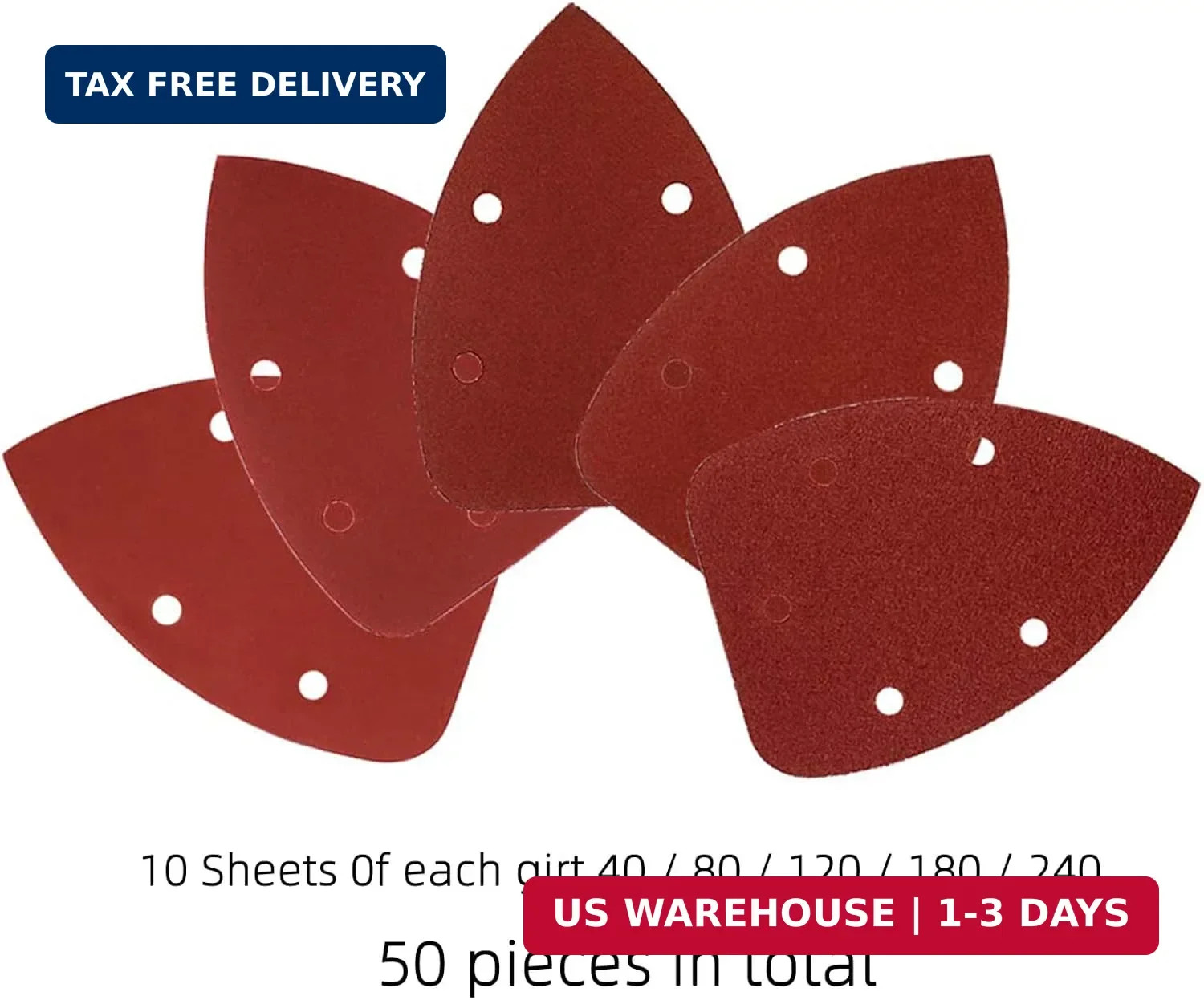 Coceca Mouse Detail Sander Sandpaper Sanding Paper Assorted Sanding Pads 40 80 1