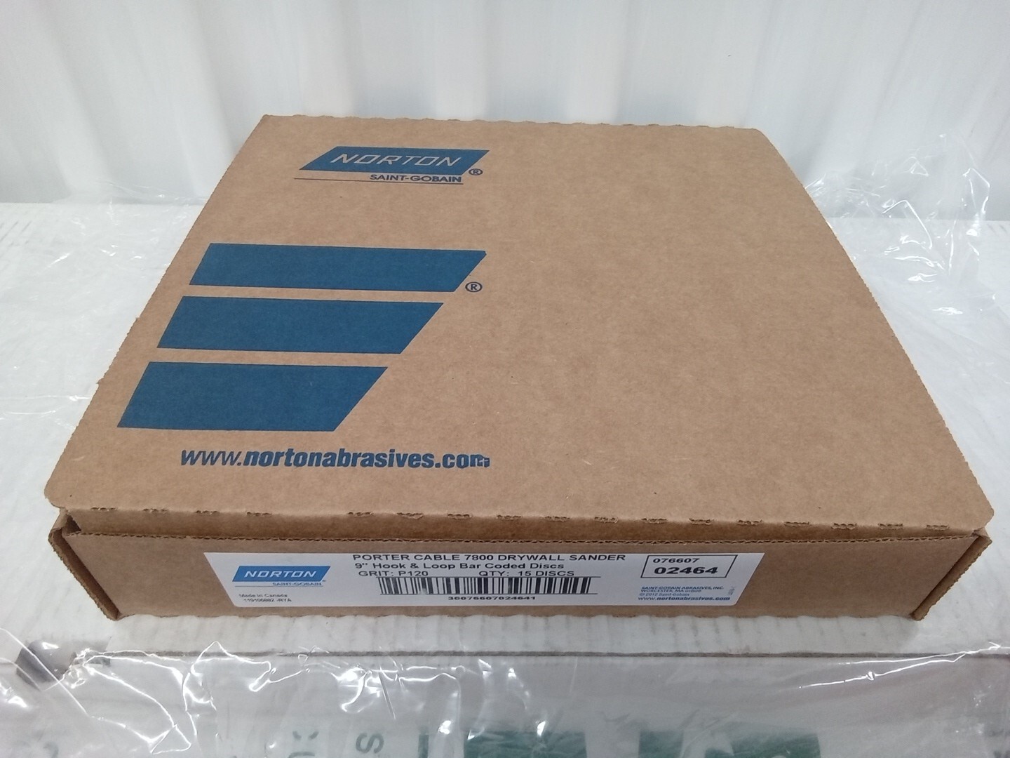15pk Norton 076607, 02464 7800 Porte Drywall Sanding Disc P120, 9″–c235 bb yy