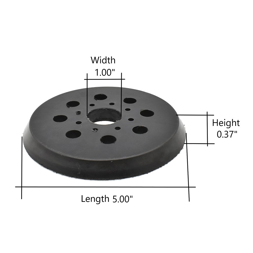 5″ Dia 8 Vacuum Holes Hook & Loop Sanding Pad Rep Bosch 2610955945/RS034 1 PK