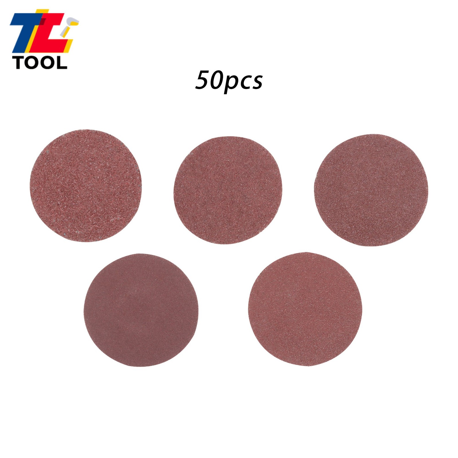 50PCS Rotary Lock Grinder Sanding Grinding Discs 2 Inch 36/60/80/120/240 Grit