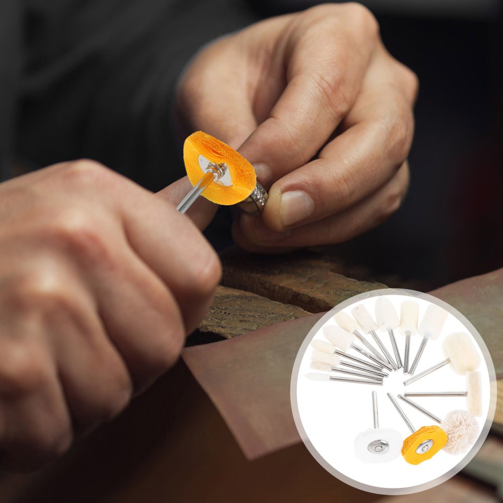 50 Pcs Mini Polishing Buffing Wheel Brush Kit for Jewelry Watch Repair
