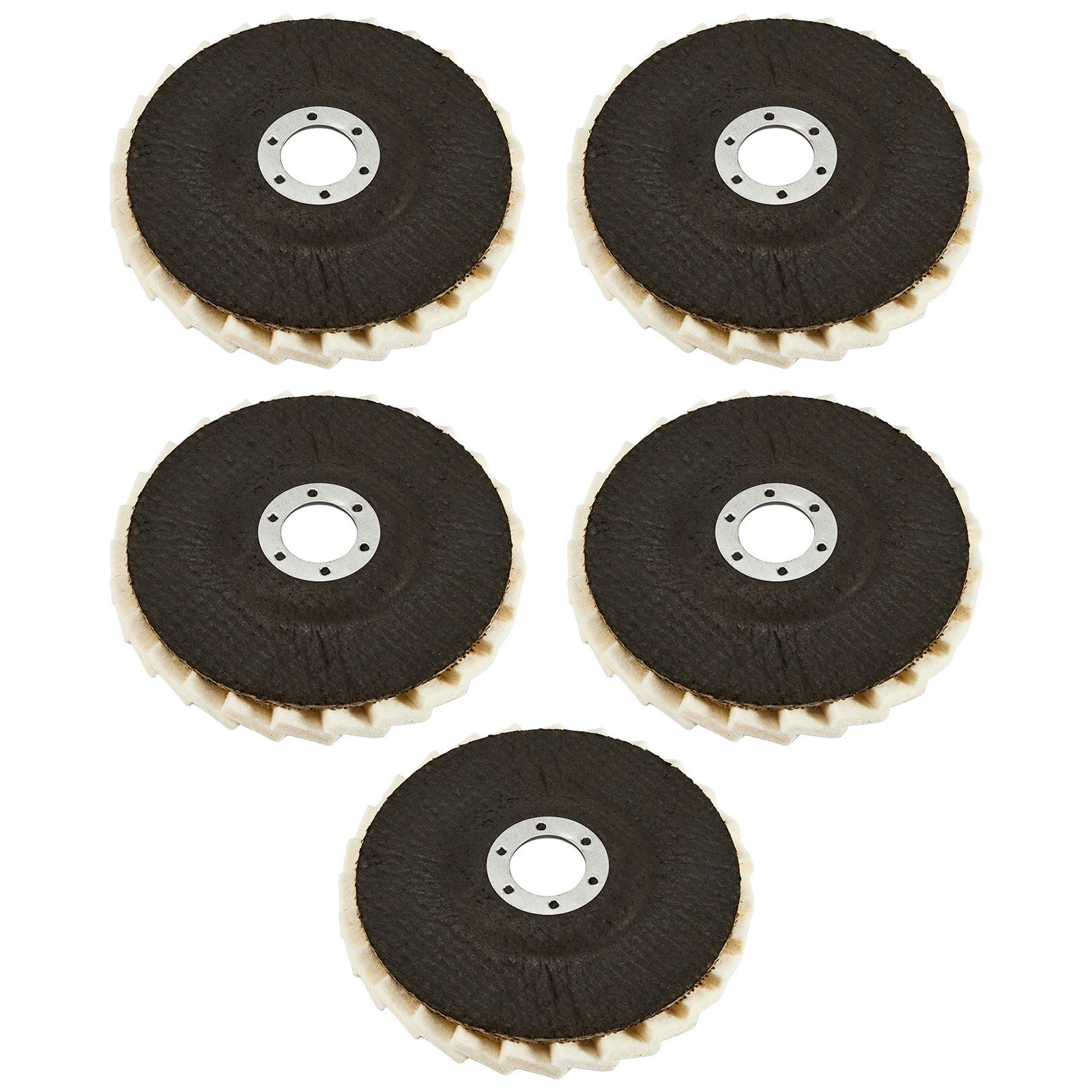 4.5″ / 4.8″ Wool Polishing Wheels Buffer Pads Flap Felt Polishing Finishing Disc