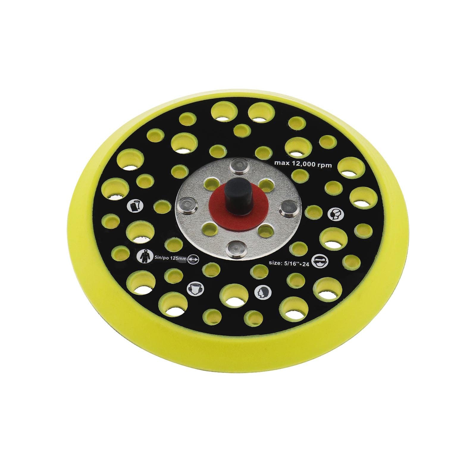 eMagTech 125mm 5 Inch Backing Pad Compatible with Mirka Ceros/Deros 44