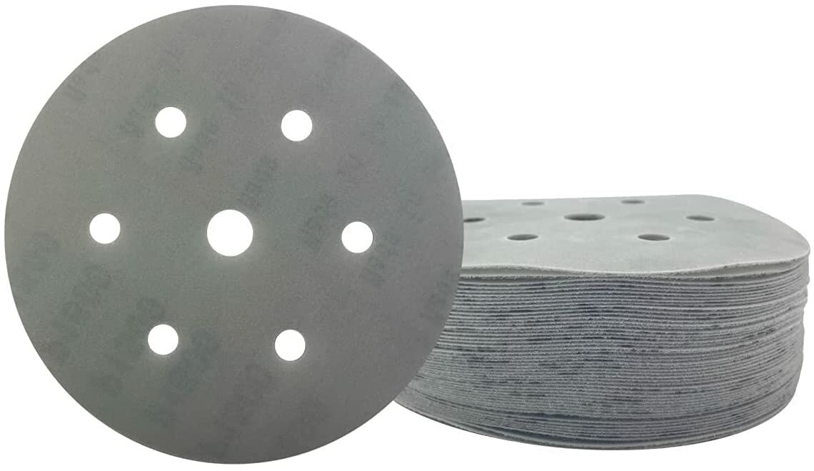 Starcke Premium 6 Inch 7 Hole Film Hook and Loop Grip Sanding Discs