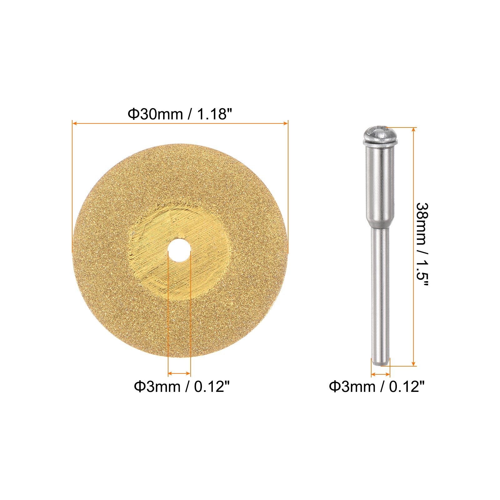 10pcs Diamond Cutting Wheel 30mm Titanium Coating Cut Off Cutting Wheels