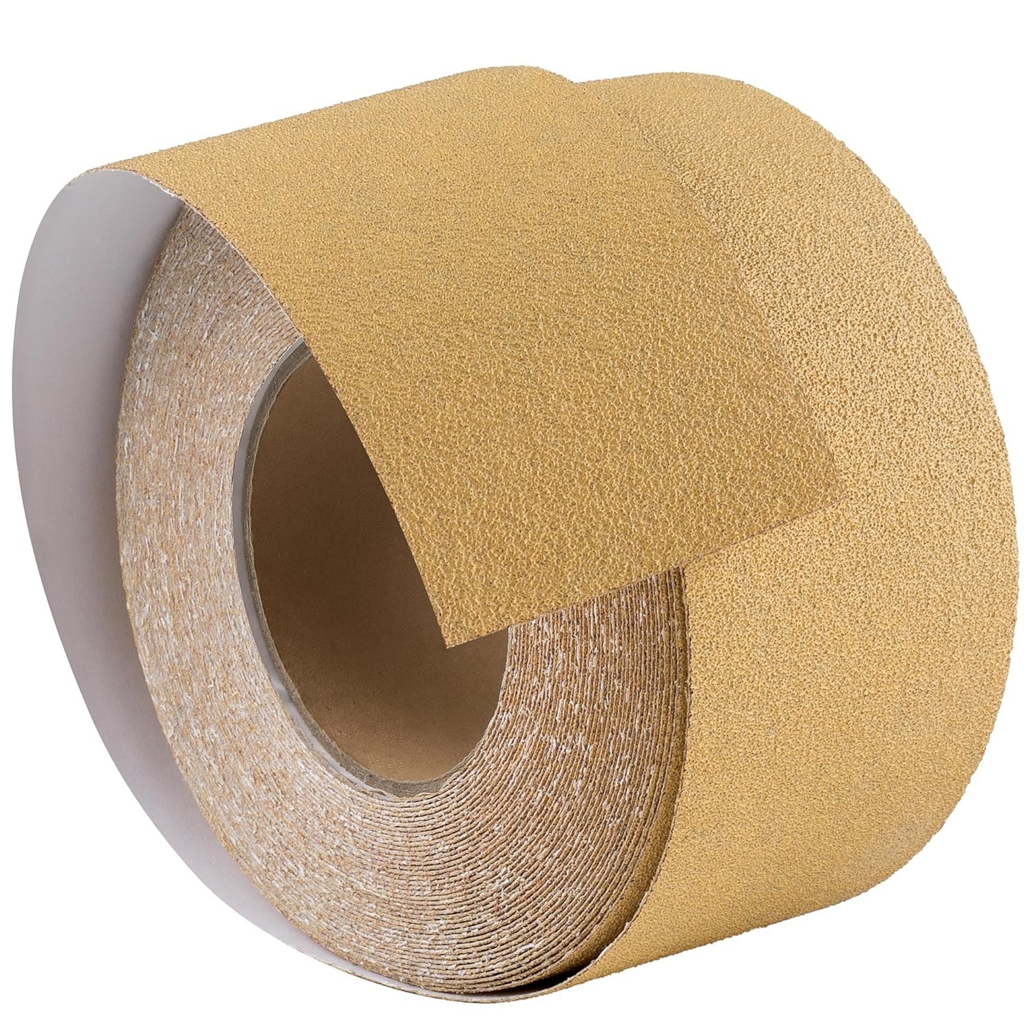 20 Yard 80 Grit Golden PSA Sandpaper Roll – Ideal for Woodworking and Auto Body