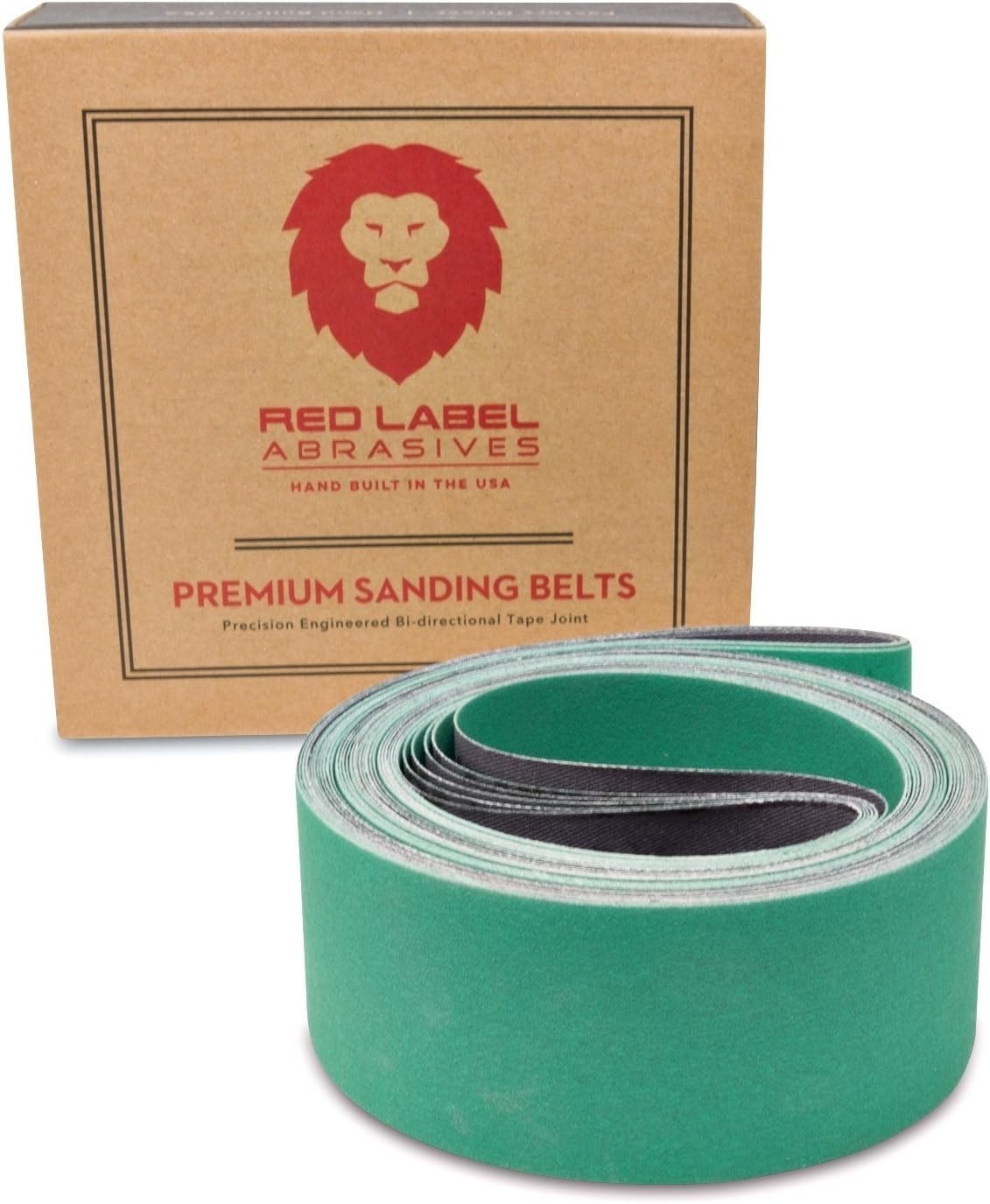 Durable 2 X 72 Inch Ceramic Sanding Belts – 220 Grit for Heavy Grinding, 6 Pack