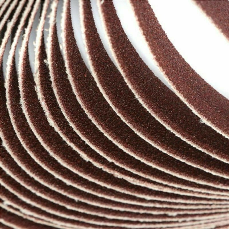 10pcs 520*20mm Grit 40/60/80/120/240/400 Abrasive Belt For Sanding Adapter Tool