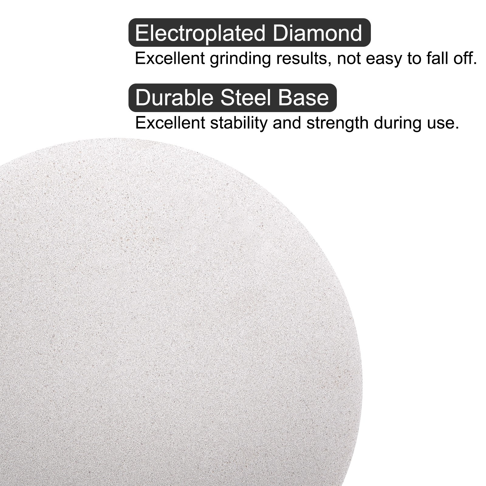 Diamond Sanding Grinding Disc 12″ Grit 240 No Center Hole Flat Lap Wheel Disk