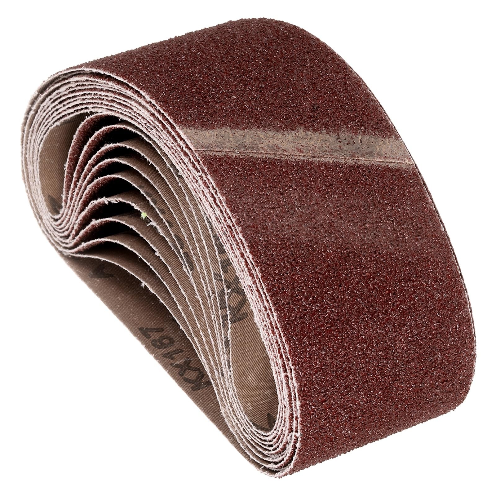 Sanding Belts 36 Grit Aluminum Oxide Abrasive Sandpaper Rust Removal 3×21 In