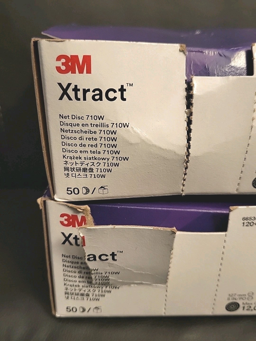 Lot Of 2 – 3M Xtract 50ct Net Disc 710W 120+ 5″ Diameter #66534 127mm MaxOPM 12K