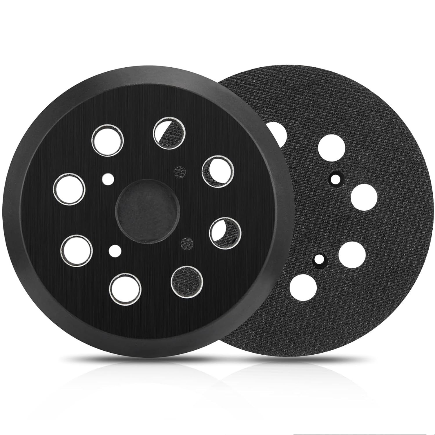 2 Pack 5 Inch 8 Hole Hook and Loop Sander Pad for Ridgid R2600, R2601 5″