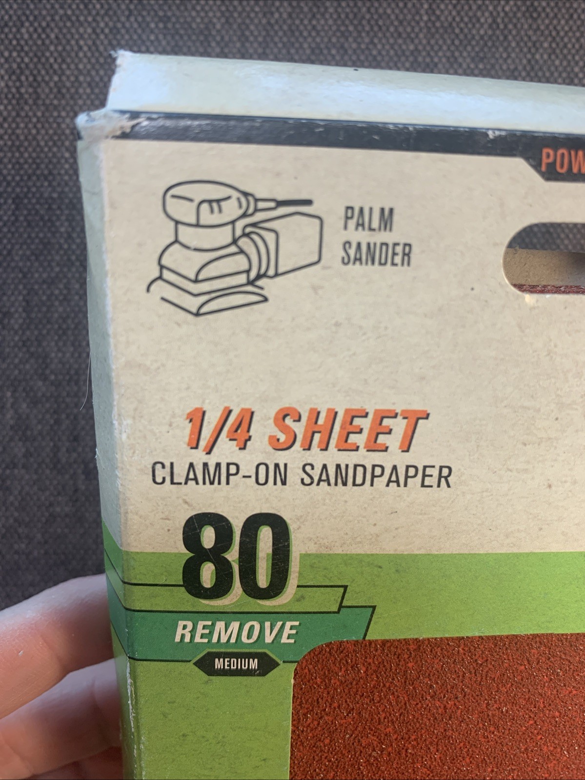 25pc Gator 4.5-in W x 5.5-in L 80-Grit Clamp-On Sanding Sheet New Palm Sander