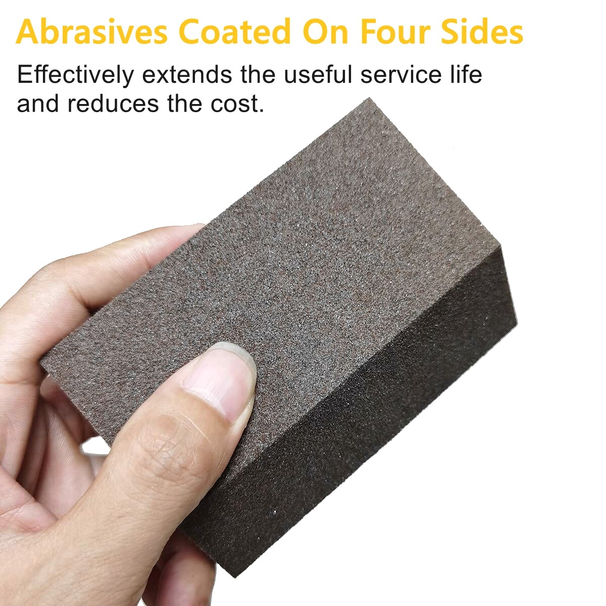 SATC 8PCS 3.9“x2.7″x1″(10cm x 7cm x2.5cm) Wet / Dry Sandpaper Block Pads P40-120