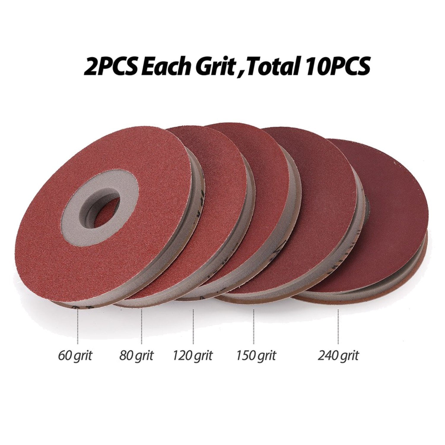 Durable Aluminum Oxide Sanding Pads – 10 Pack