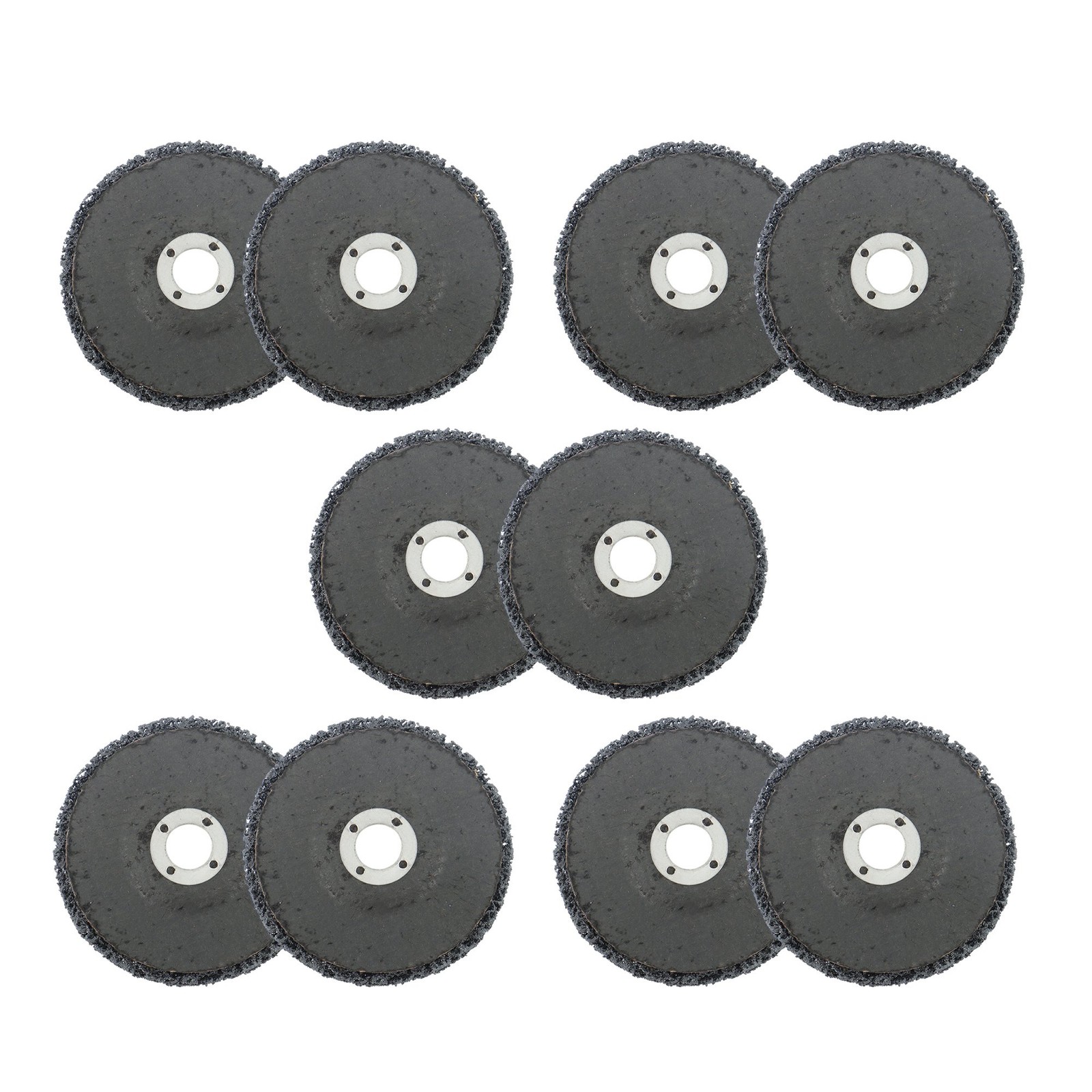 10 Pcs 4 Inch x 5/8 Inch Black Abrasive Wheels Grinding Discs for Angle Grinder