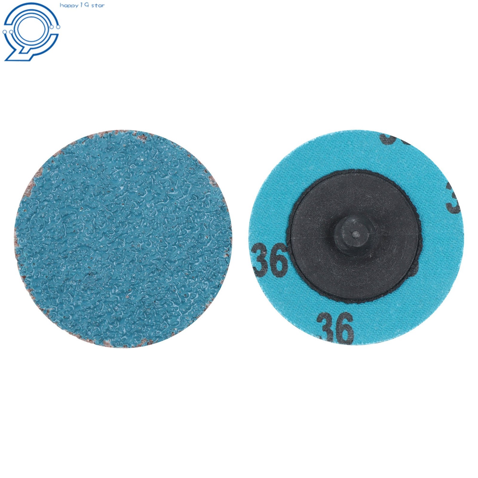 80 Pack Mixup 2 Inch Roll Lock Quick Change Discs 36 Grit 60 Grit 80 Grit Set